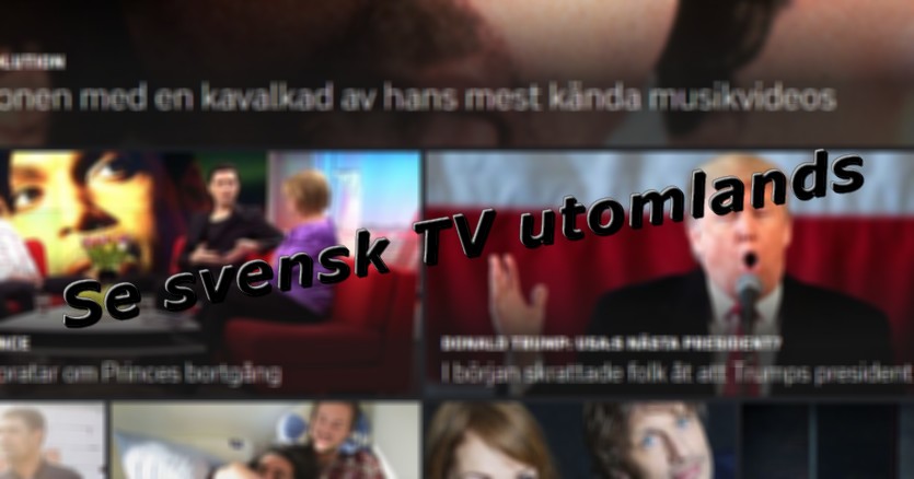 se svensk tv utomlands online
