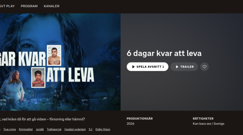 6 dagar kvar att leva